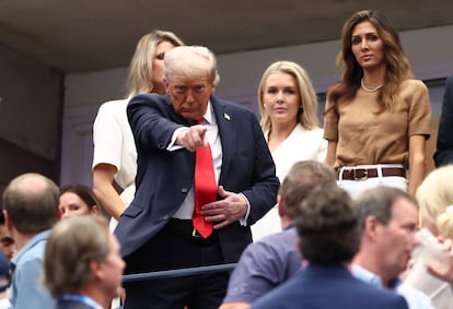 Trump, en la central de Nueva York.
