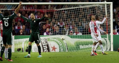 Cristiano Ronaldo celebra su segundo gol.