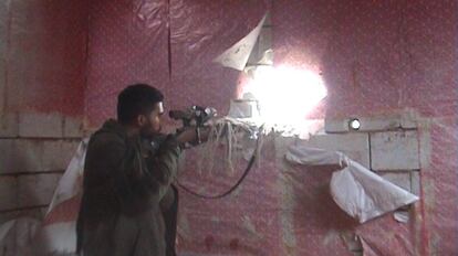 Karim Franceschi, en un fotograma de 'Our War'.