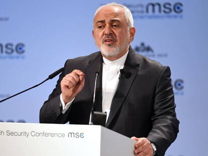 El ministro de Exteriores de Irán, Mohammad Javad Zarif, en Múnich el pasado 17 de febrero.