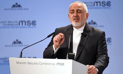 El ministro de Exteriores de Irán, Mohammad Javad Zarif, en Múnich el pasado 17 de febrero.