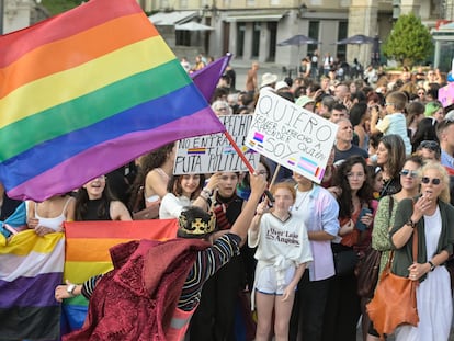 Manifestación por el Orgullo LGTBI+, el pasado junio, en A Coruña.