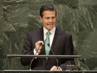 El presidente Enrique Pe&ntilde;a Nieto, en la Asamblea.