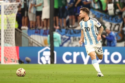 Alexis Mac Allister, durante el partido de semifinales de Argentina, el pasado martes.