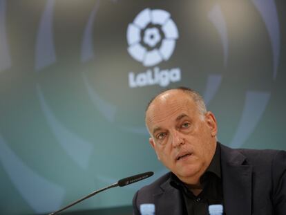 El presidente de LaLiga, Javier Tebas.