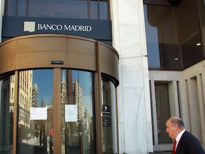 Imagen de la sede de Banco Madrid.