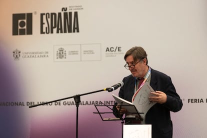 Luis García Montero, director del Instituto Cervantes, este miércoles en la FIL.