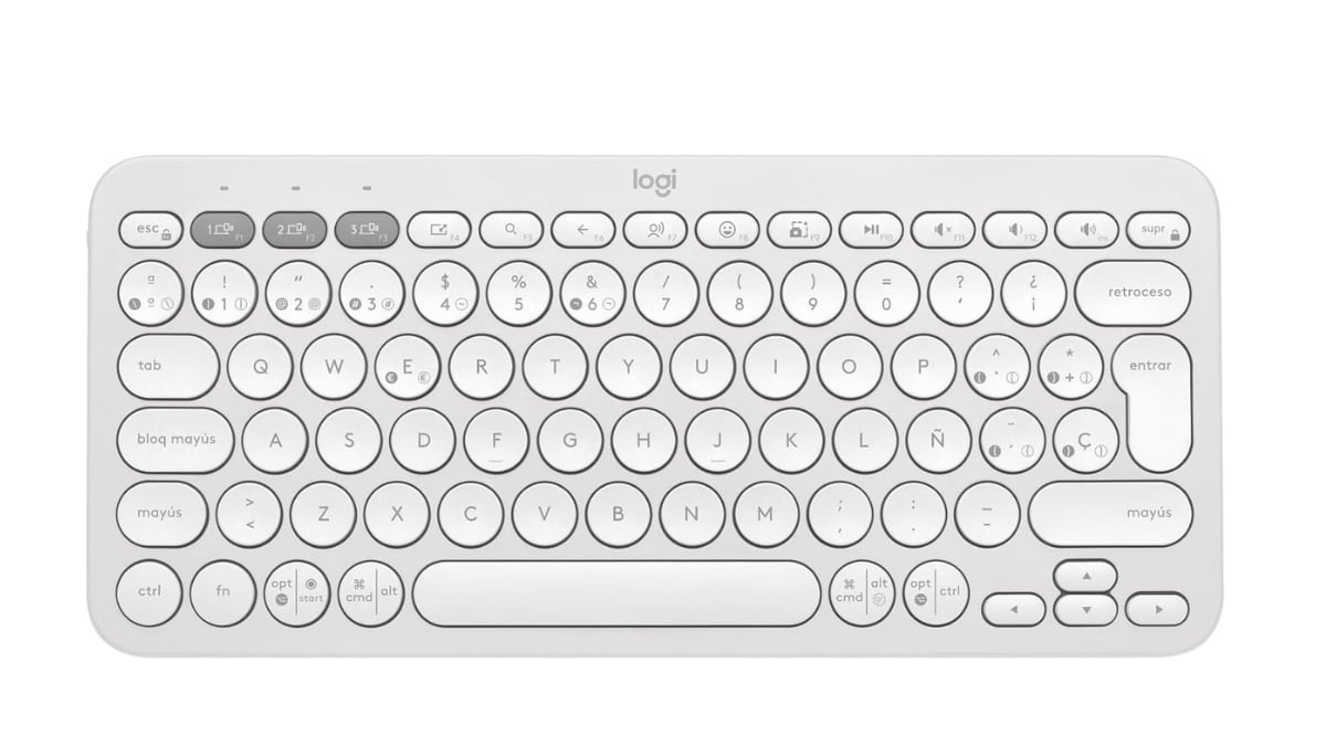 Teclado inalámbrico Logitech Pebble Keys K380s.