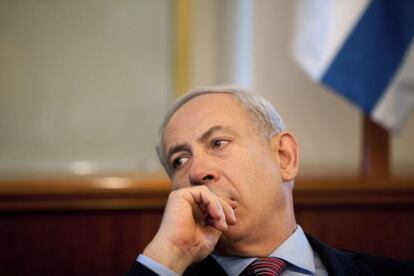 Netanyahu, en una renuón de su Gobierno.