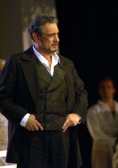 Plácido Domingo, en el montaje de 'Luisa Fernanda', del teatro real.