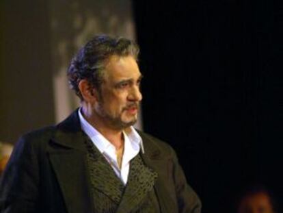 Plácido Domingo, en el montaje de 'Luisa Fernanda', del teatro real.