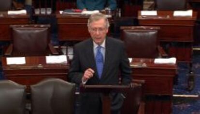 El l&iacute;der dem&oacute;crata en el Senado de EE UU, Harry Reid. 