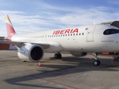 Uno de los A320 de Iberia.