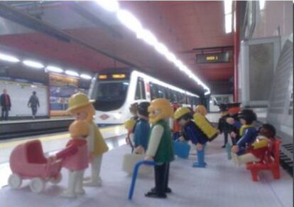 'Metro de Madrid, infinidad de pasajeros', segunda finalista del I Certamen de Fotografía 'Metro desde tu móvil'