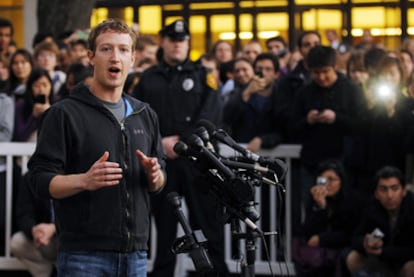 Mark Zuckerberg, en la Universidad de Harvard.