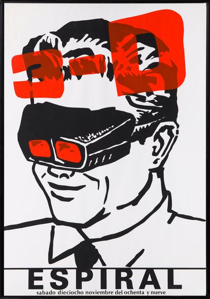 Armando Silvestre y Elisa Ayala, 1989. Serigrafía. Montaje a partir de otras fuentes gráficas. Colección del artista.