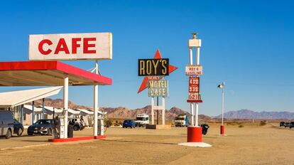 El café y motel Roy's, en la zona del desierto de Mojave de la Ruta 66.