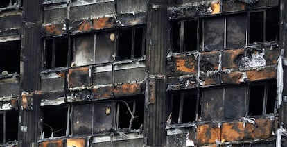 Una imagen de la Grenfell Tower después del incendio del pasado 14 de junio.