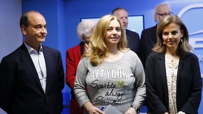 De izquierda a derecha, Fernando Martínez Vidal, Inmaculada Sanz Otero y Almudena Maíllo.