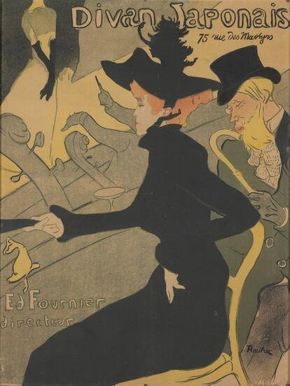 'Diván japonés' (1893), de Toulouse-Lautrec, el protagonista de la exposición, que refleja el mundo de la 'belle époque'.
