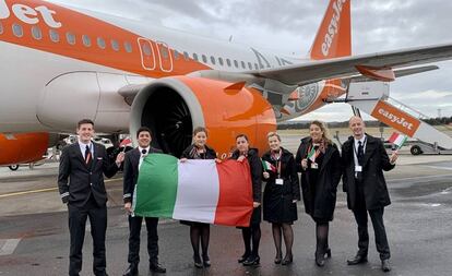 Inauguración de la línea Edimburgo a Verona de easyJet.