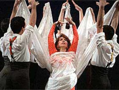 La bailarina María Rosa en la coreografía El Rocío