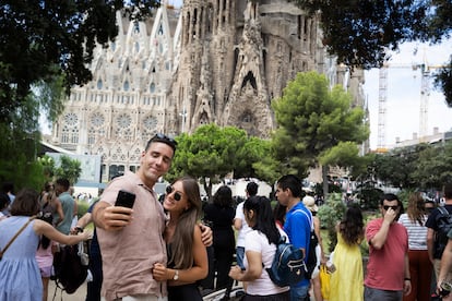 Turistas en la Sagrada Familia