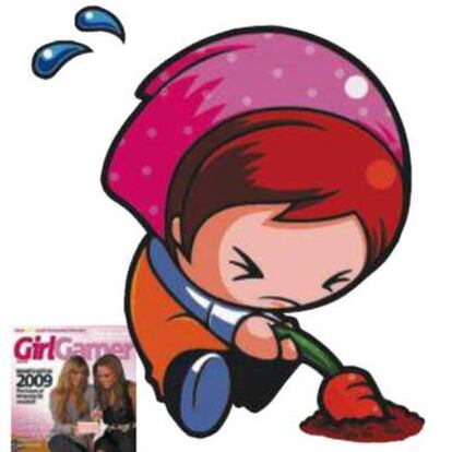 <b><i>Gardening mama</i> es la última alternativa de Nintendo DS para conquistar a las <i>jugonas.</i> A la izquierda, portada de la revista <i>Girl Gamer.</i></b>