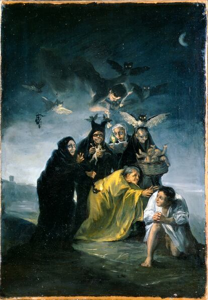 'El conjuro' (1797 - 1798), obra de Francisco de Goya.