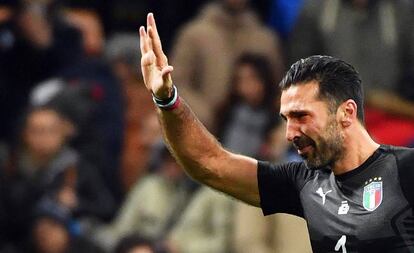 Buffon, tras la eliminación de Italia.