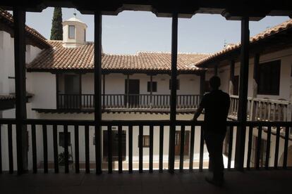 Patio del Hospital Nuestra Señora de la Misericordia, en Alcalá de Henares.