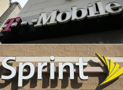 Logos de T-Mobile y Sprint.