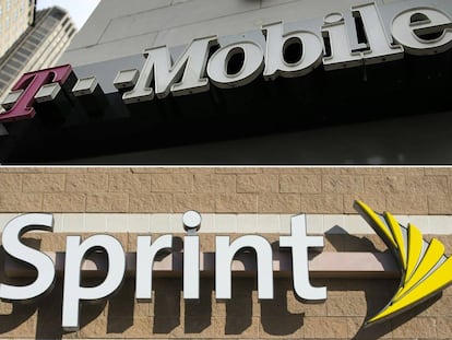 Logos de T-Mobile y Sprint.