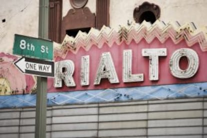 El teatro Rialto en el centro ('downtown') de Los Ángeles.