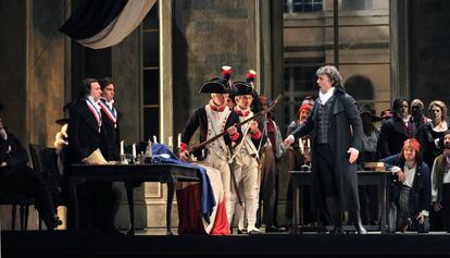 Kaufmann durante uno de los ensayos de la &oacute;pera en el Liceo.