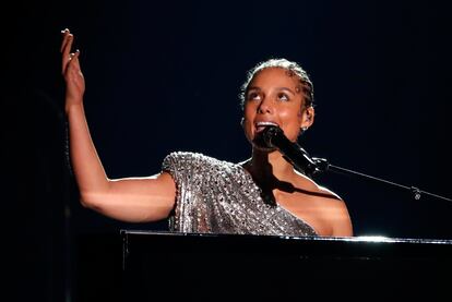 Alicia Keys, en los Grammy de 2020.