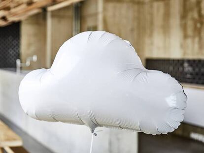 Globo en forma de nube.