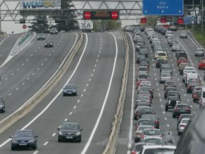 Carril bus-VAO de la A-6 (carretera de A Coruña).