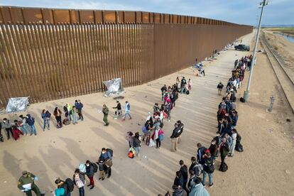 Frontera México-EE UU, en Yuma (Arizona), en 2021.