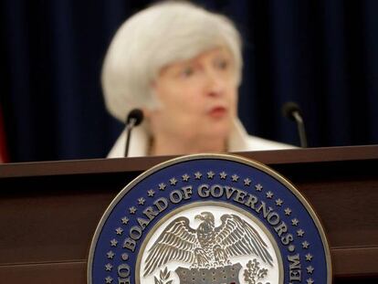 La presidenta de la Reserva Federal, Janet Yellen