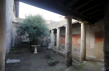 Patio de una de las casas.