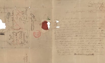 La carta escrita en julio de 1823 por Ludwig van Beethoven.
