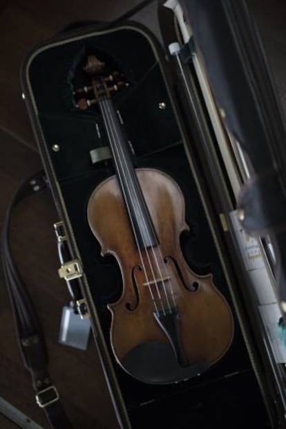 O Stradivarius de 1707 que a fundação norueguesa Dextra Musica lhe empresta.