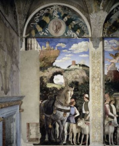 Los frescos de Andrea Mantegna en la Cámara de los Esposos, en Mantua.