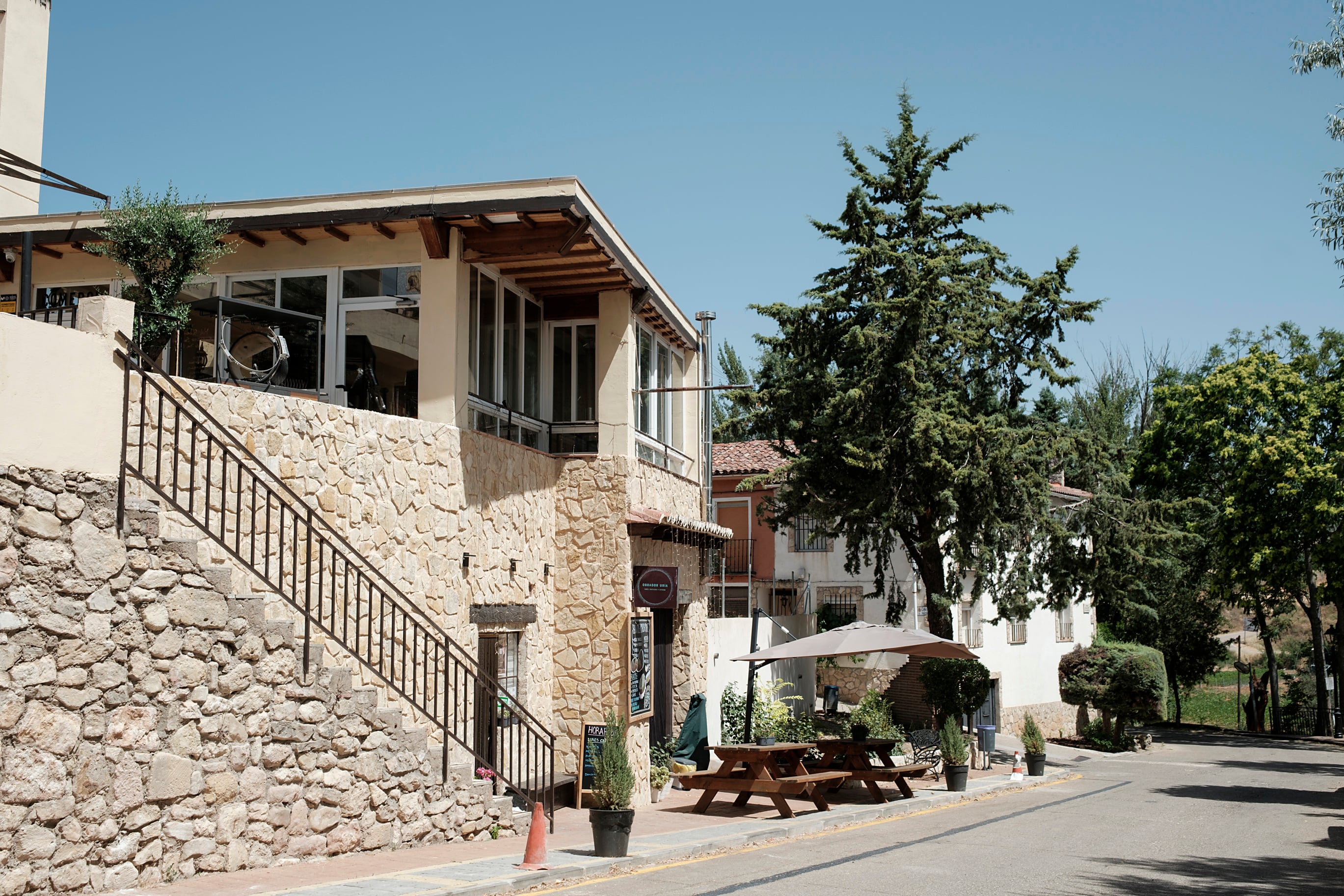 A street in Arbancón.