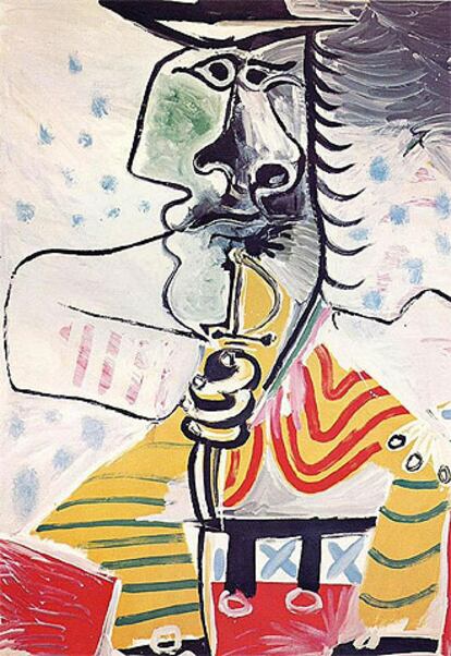 <i>Hombre con espada</i> (1969),<b>de Picasso</b>.