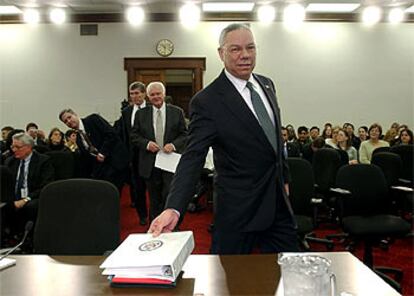 Powell, ayer en el Capitolio antes de comparecer ante una comisión económica de la Cámara de Representantes.