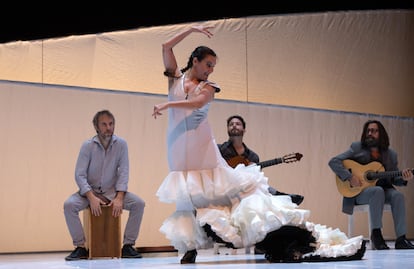 Rafaela Carrasco, en un momento del espectáculo 'Creaviva', en Francia.