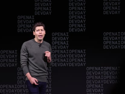 El consejero de OpenAI, Sam Altman, durante una presentación corporativa el pasado 6 de noviembre en San Francisco.