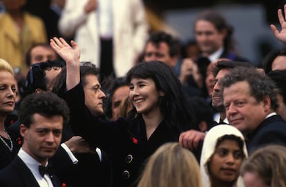 Isabelle Adjani en Cannes durante la presentación de 'La reina Margot', uno de sus mayores éxitos en Francia, en 1994. 